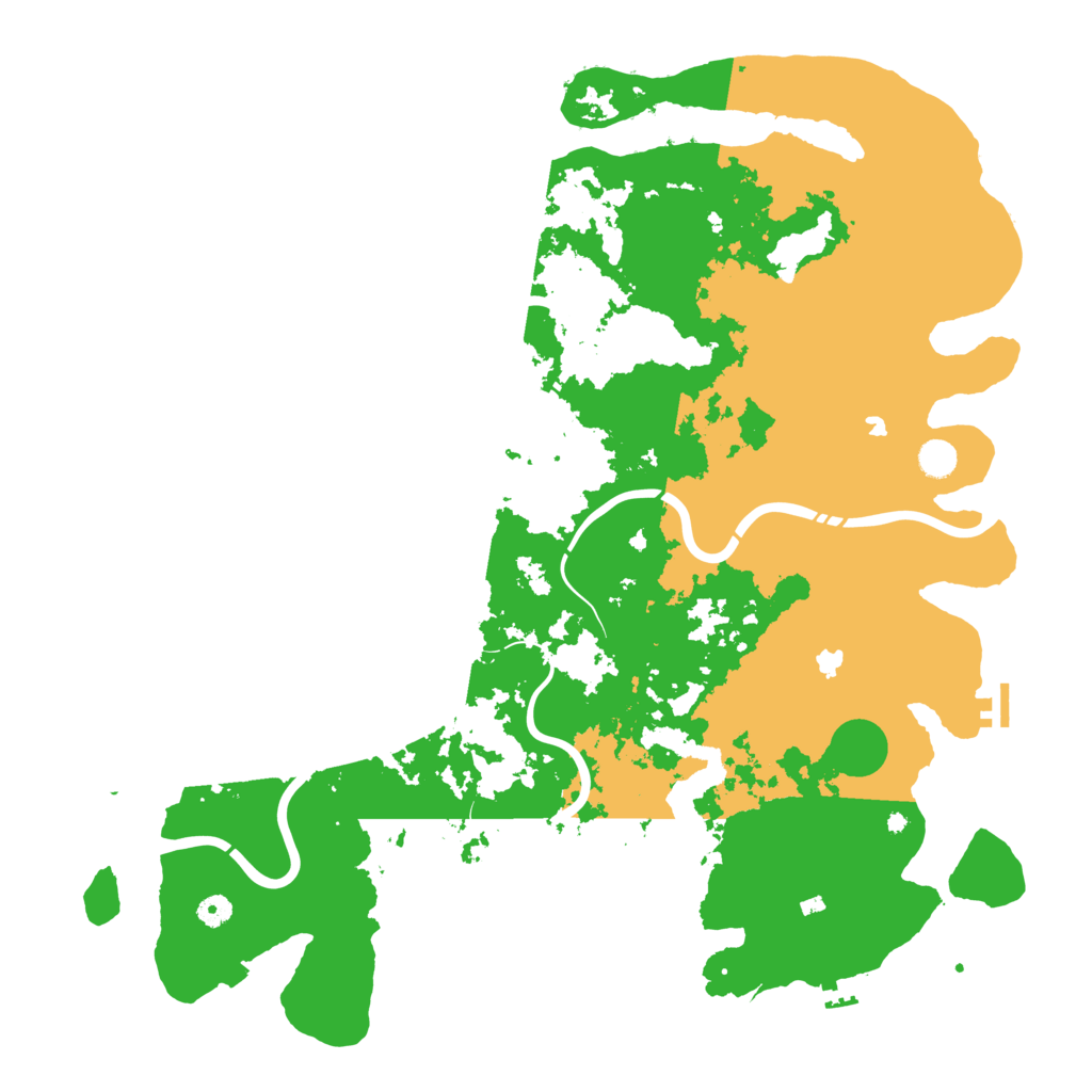 Biome Rust Map: Procedural Map, Size: 5000, Seed: 166416664