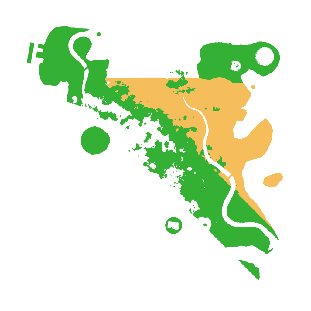 Biome Rust Map: Procedural Map, Size: 3000, Seed: 77693