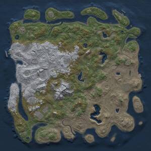 Thumbnail Rust Map: Procedural Map, Size: 5000, Seed: 89375, 16 Monuments