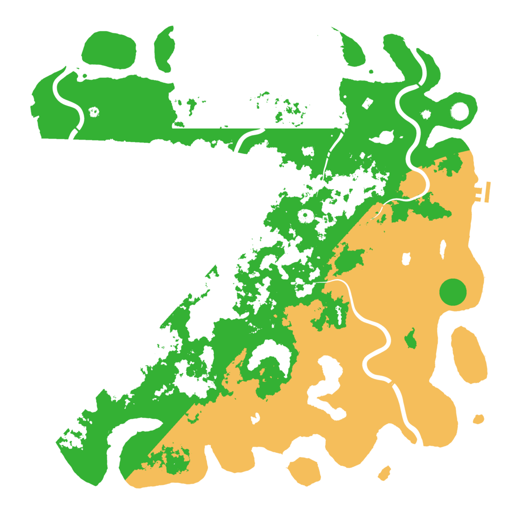 Biome Rust Map: Procedural Map, Size: 5000, Seed: 89375