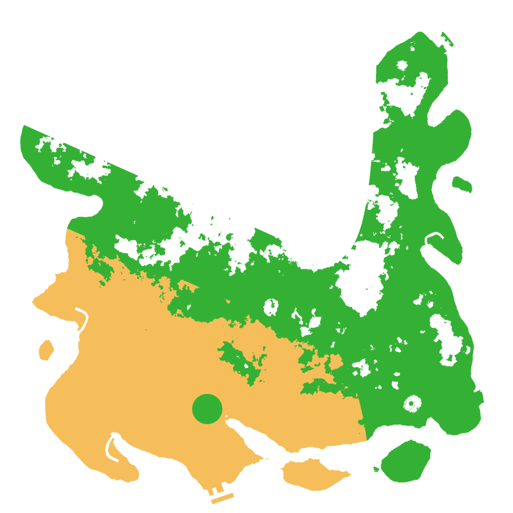 Biome Rust Map: Procedural Map, Size: 4500, Seed: 2345252