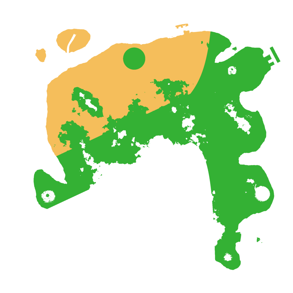 Biome Rust Map: Procedural Map, Size: 3500, Seed: 4461