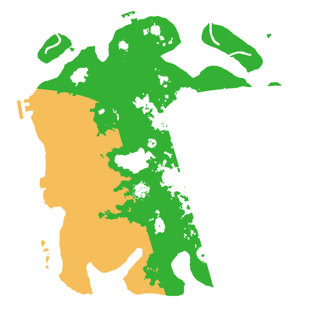 Biome Rust Map: Procedural Map, Size: 3500, Seed: 1204963847