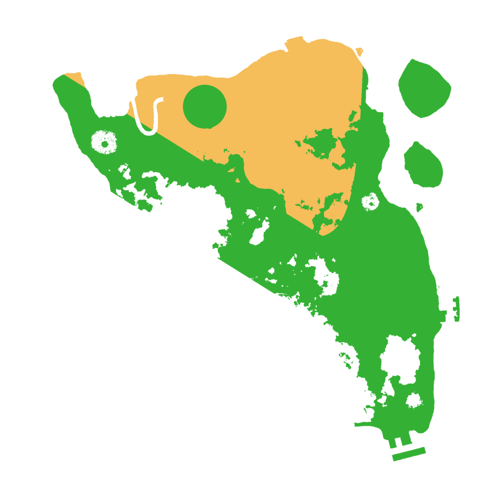 Biome Rust Map: Procedural Map, Size: 3000, Seed: 657958540