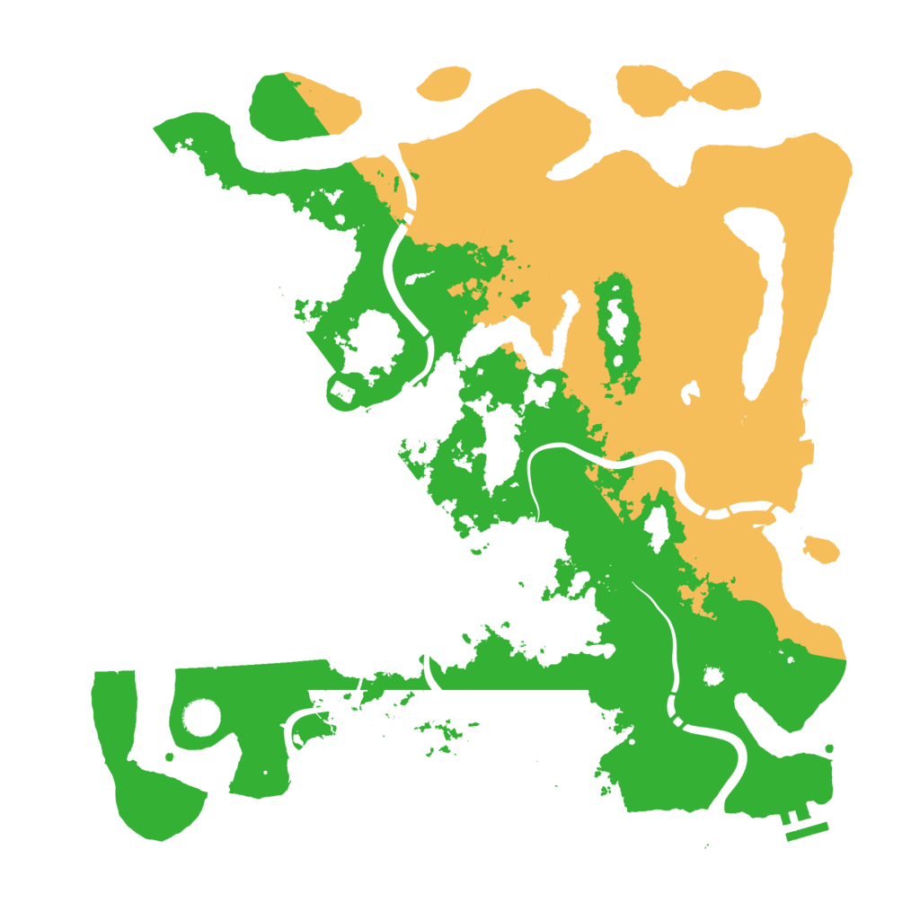 Biome Rust Map: Procedural Map, Size: 4300, Seed: 86647