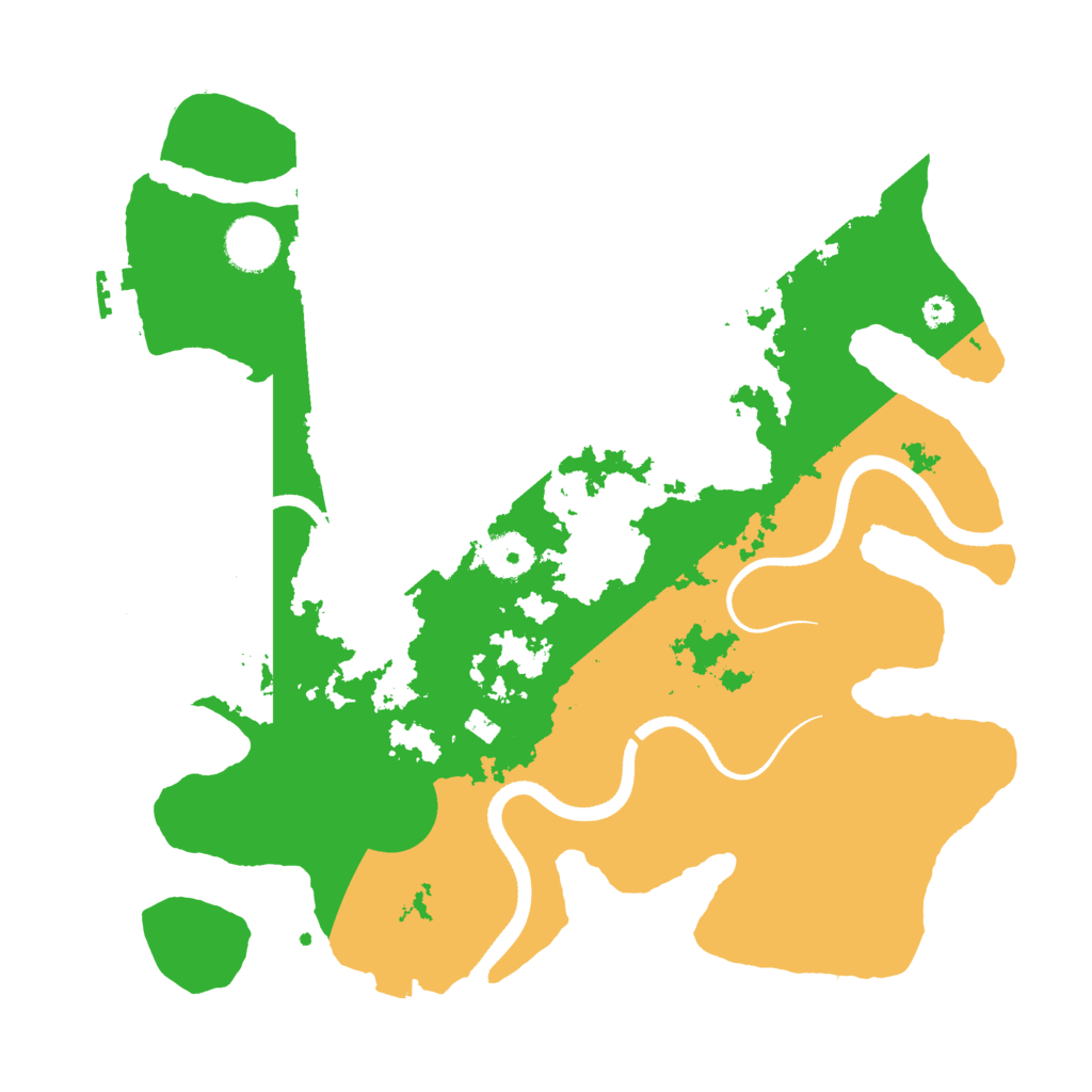 Biome Rust Map: Procedural Map, Size: 3500, Seed: 382125373