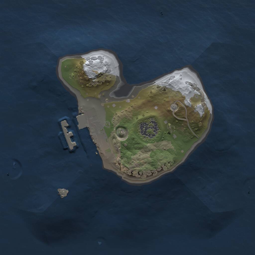 Rust Map: Procedural Map, Size: 1300, Seed: 1785145597, 2 Monuments