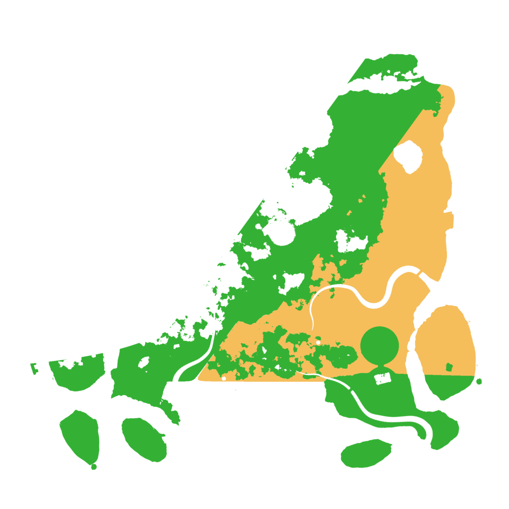 Biome Rust Map: Procedural Map, Size: 3500, Seed: 1514564325