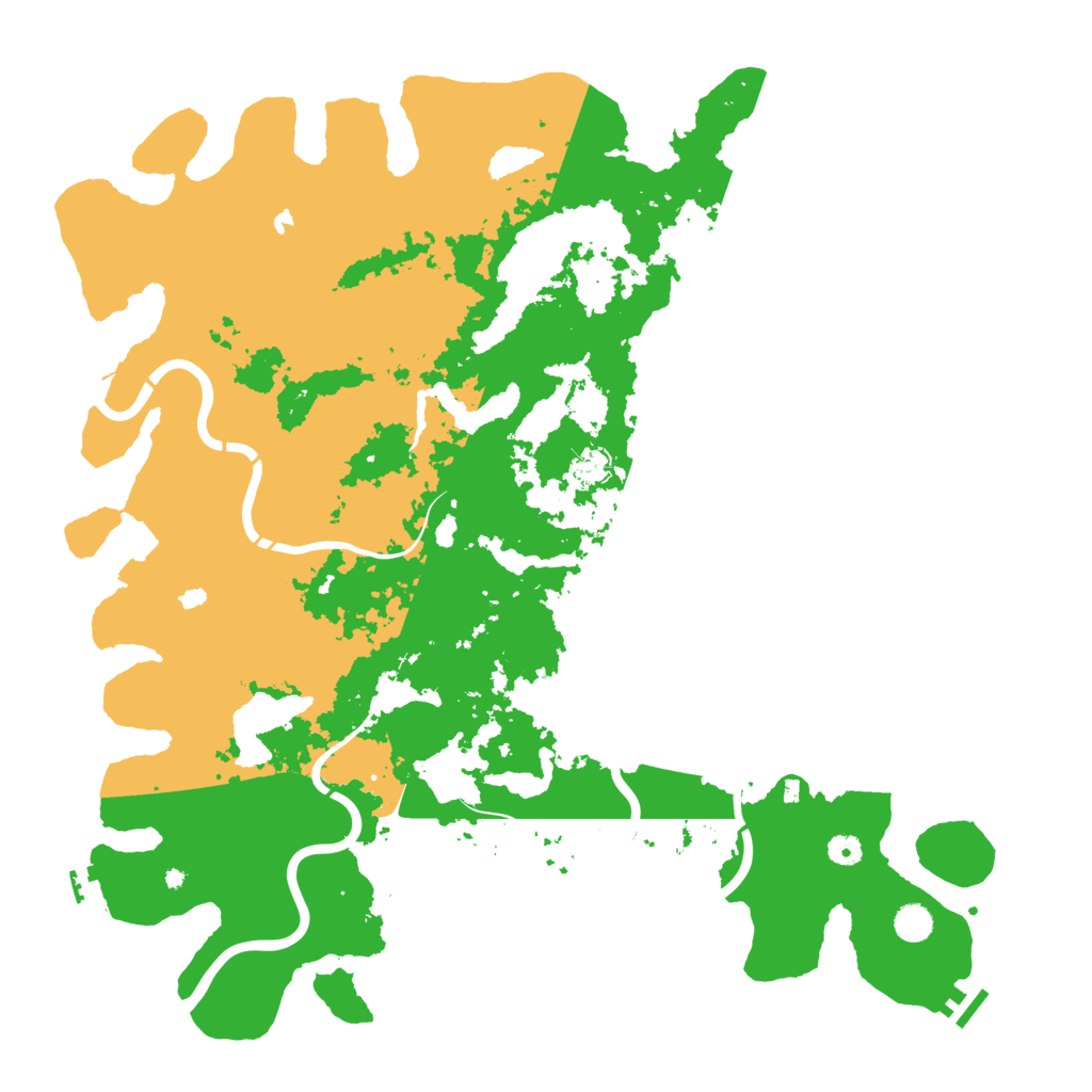 Biome Rust Map: Procedural Map, Size: 5000, Seed: 744287673