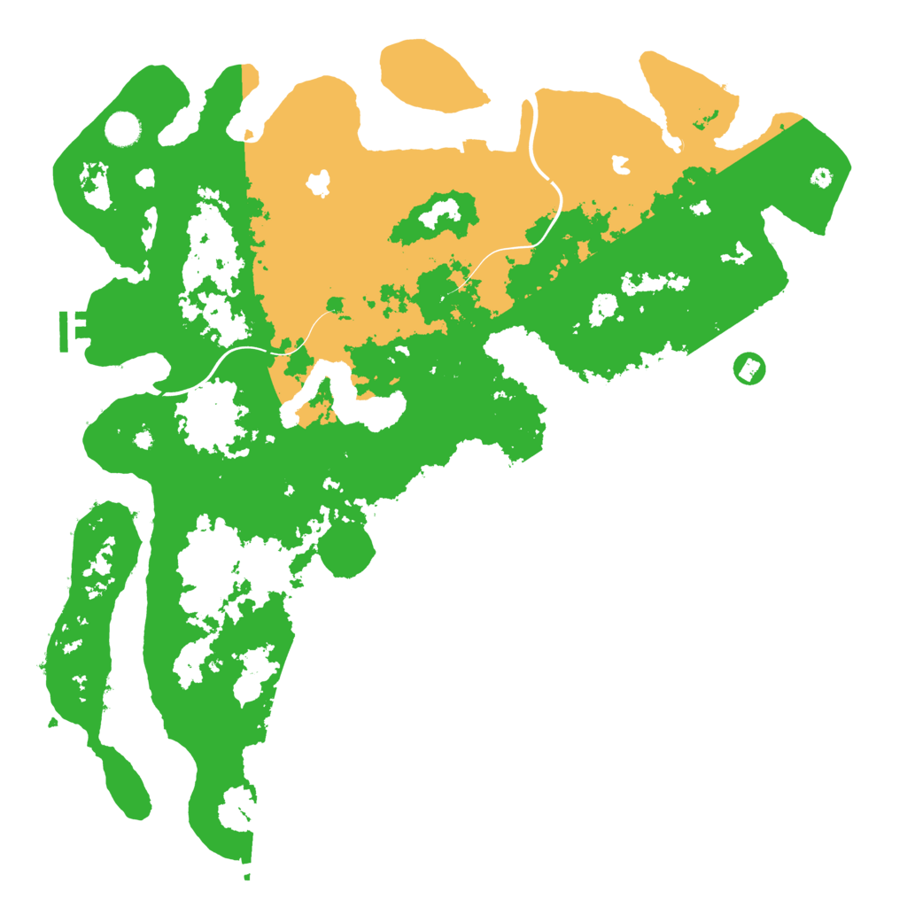 Biome Rust Map: Procedural Map, Size: 4500, Seed: 32763665