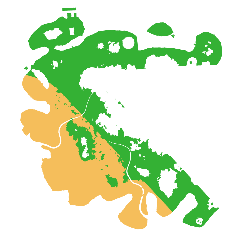 Biome Rust Map: Procedural Map, Size: 3550, Seed: 1356595584