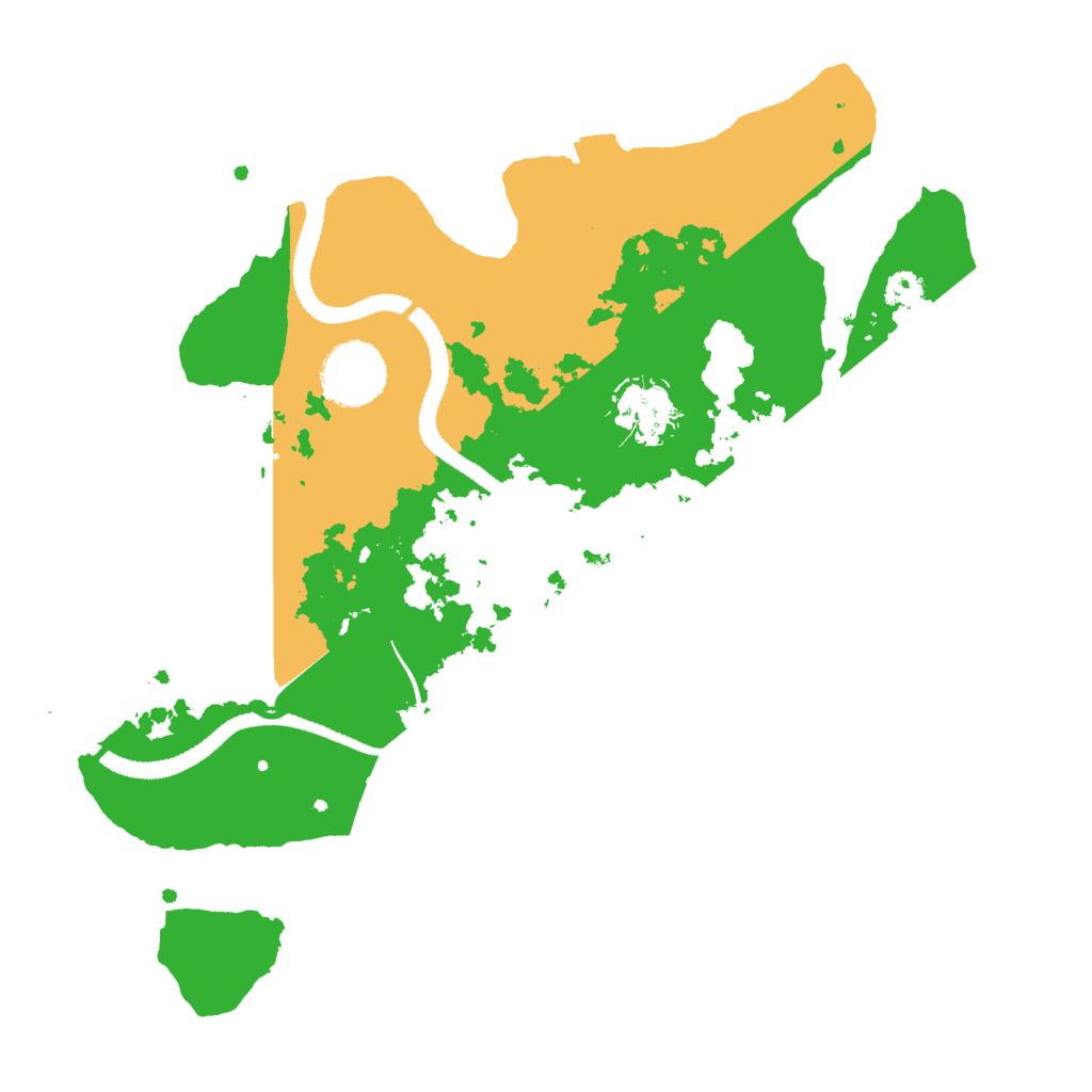 Biome Rust Map: Procedural Map, Size: 3000, Seed: 1370011984