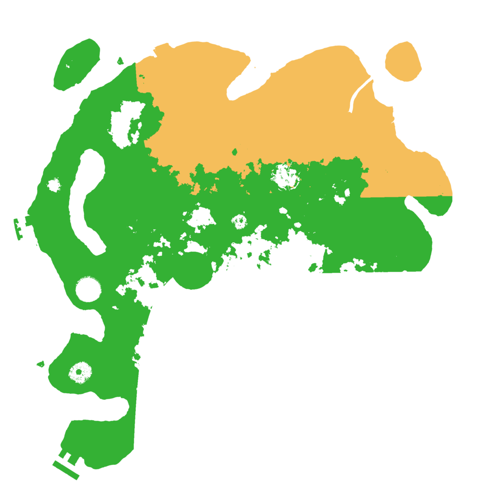 Biome Rust Map: Procedural Map, Size: 3500, Seed: 1624703921