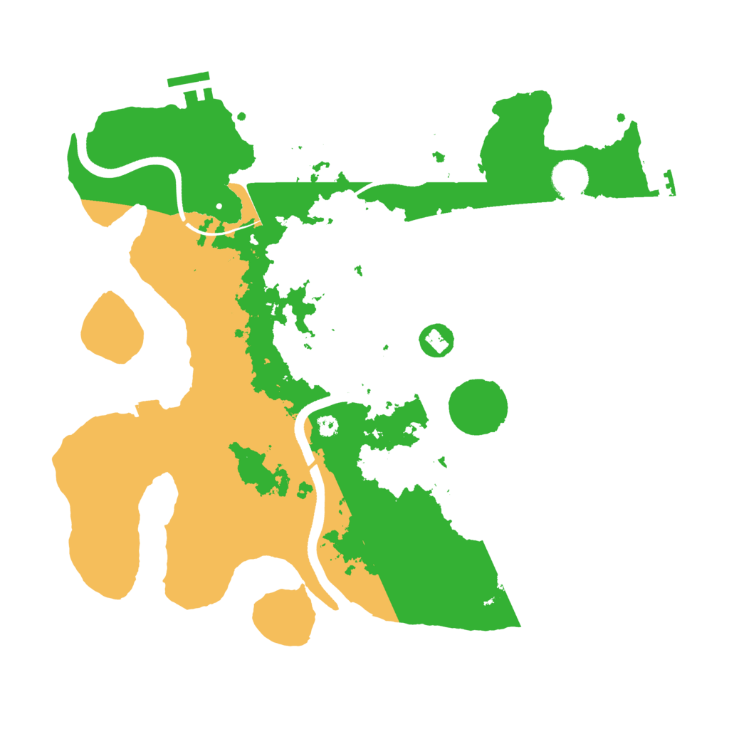 Biome Rust Map: Procedural Map, Size: 3500, Seed: 1774809137