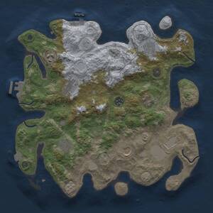 Thumbnail Rust Map: Procedural Map, Size: 3500, Seed: 67429101, 15 Monuments