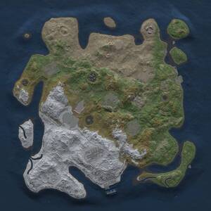 Thumbnail Rust Map: Procedural Map, Size: 3500, Seed: 1137724457, 13 Monuments