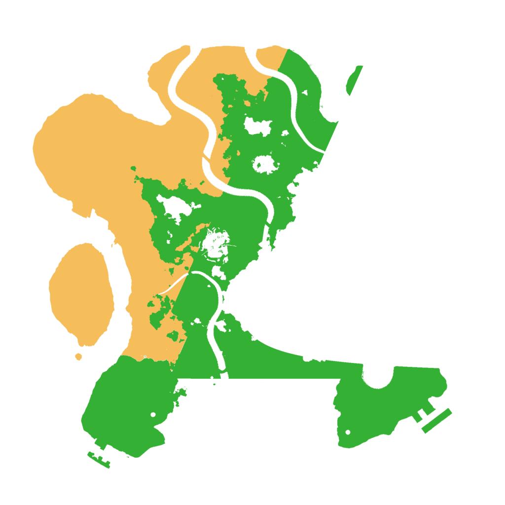Biome Rust Map: Procedural Map, Size: 3000, Seed: 83857