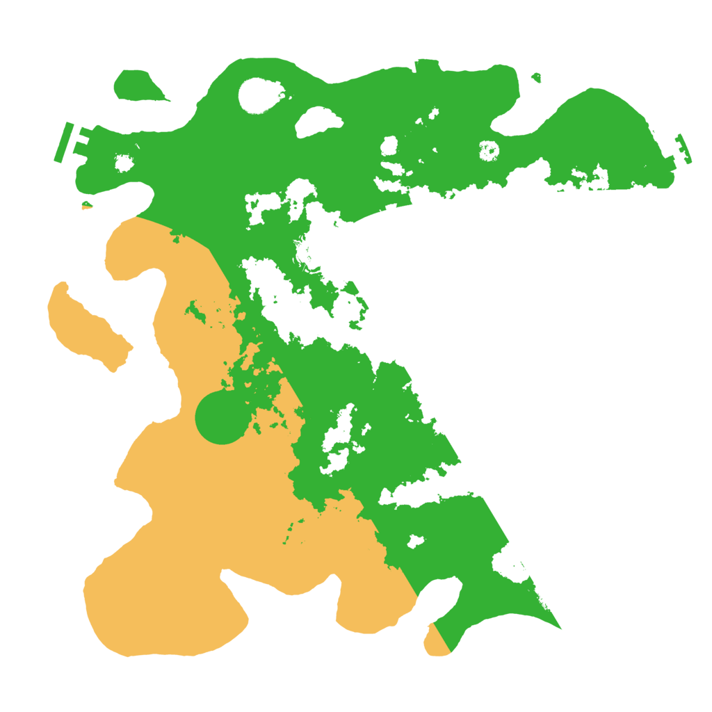 Biome Rust Map: Procedural Map, Size: 3500, Seed: 53467