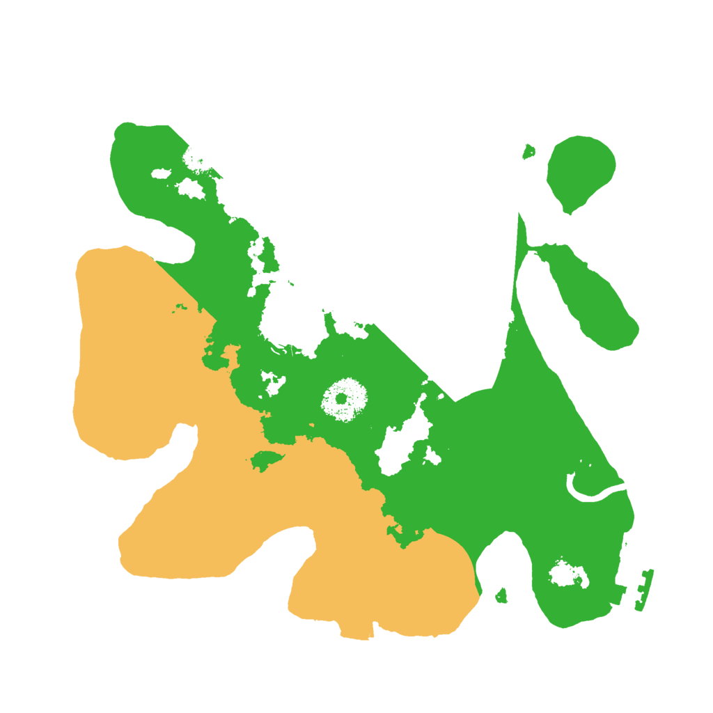 Biome Rust Map: Procedural Map, Size: 2500, Seed: 45688