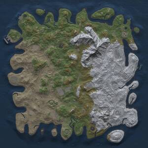 Thumbnail Rust Map: Procedural Map, Size: 5000, Seed: 1607686795, 17 Monuments