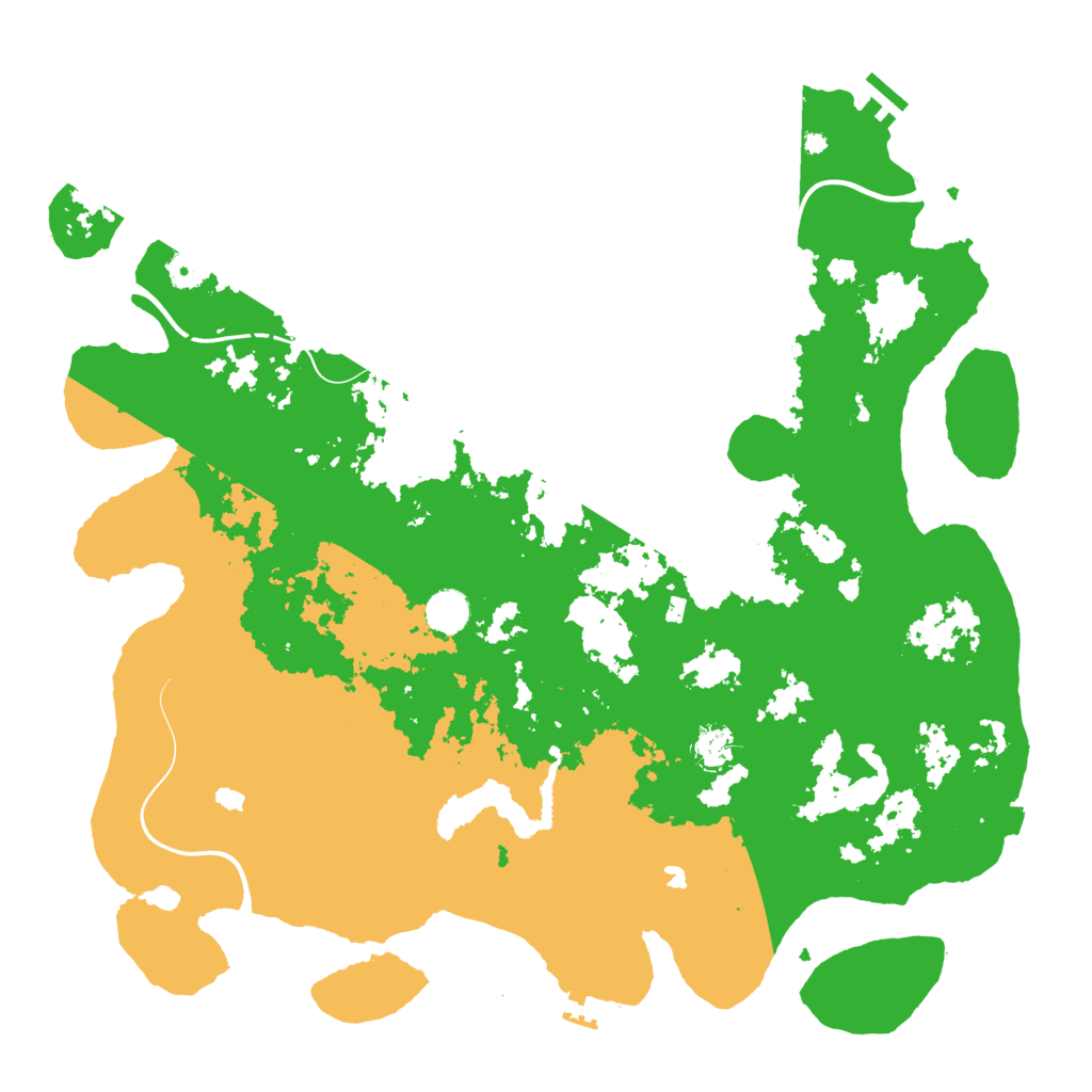 Biome Rust Map: Procedural Map, Size: 4500, Seed: 89208485
