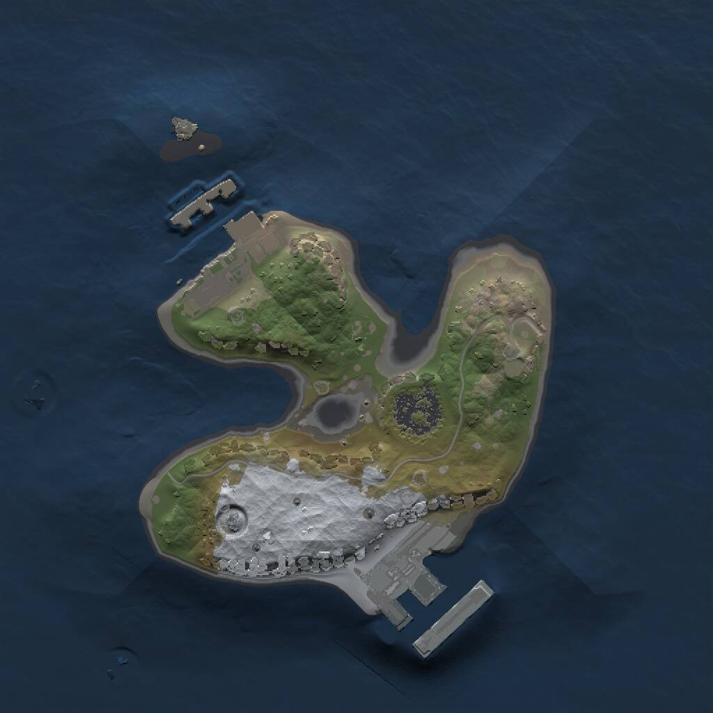 Rust Map: Procedural Map, Size: 1500, Seed: 178914700, 3 Monuments