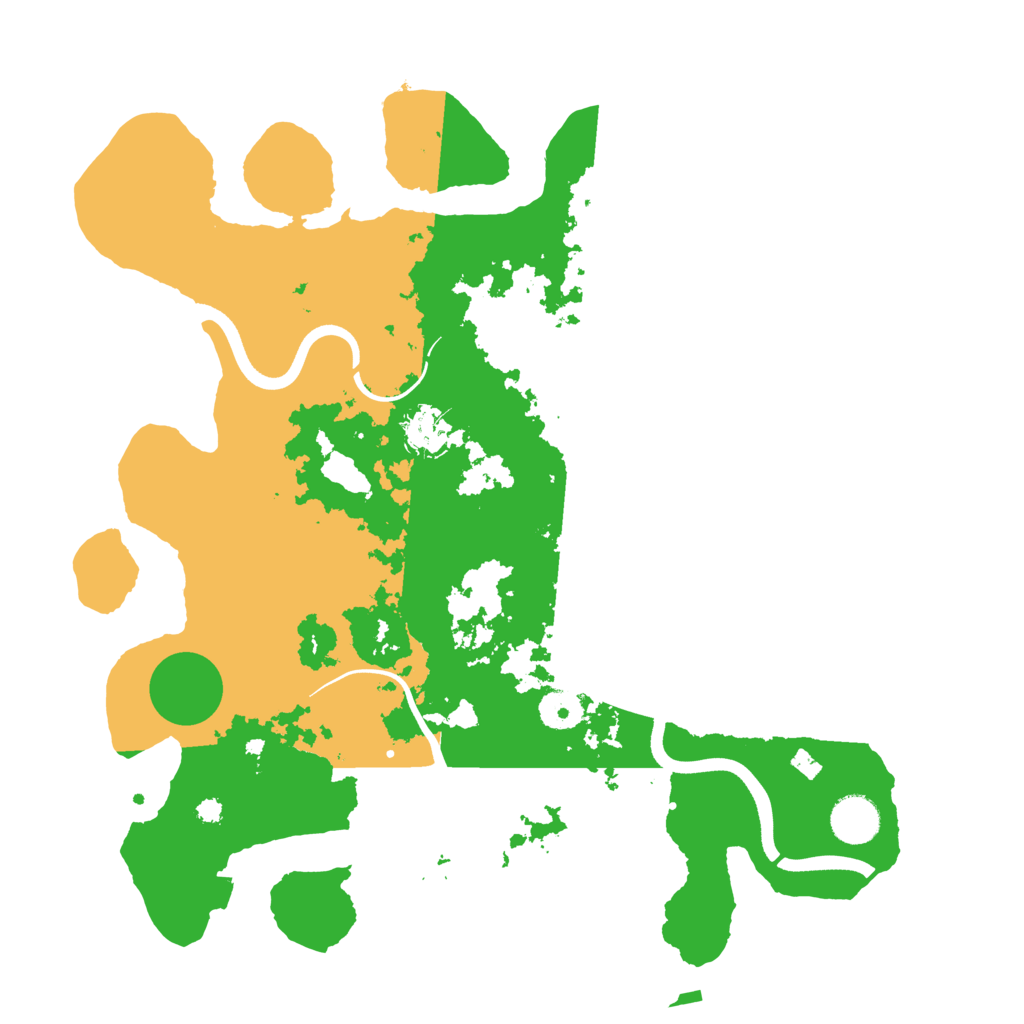 Biome Rust Map: Procedural Map, Size: 3690, Seed: 287825136