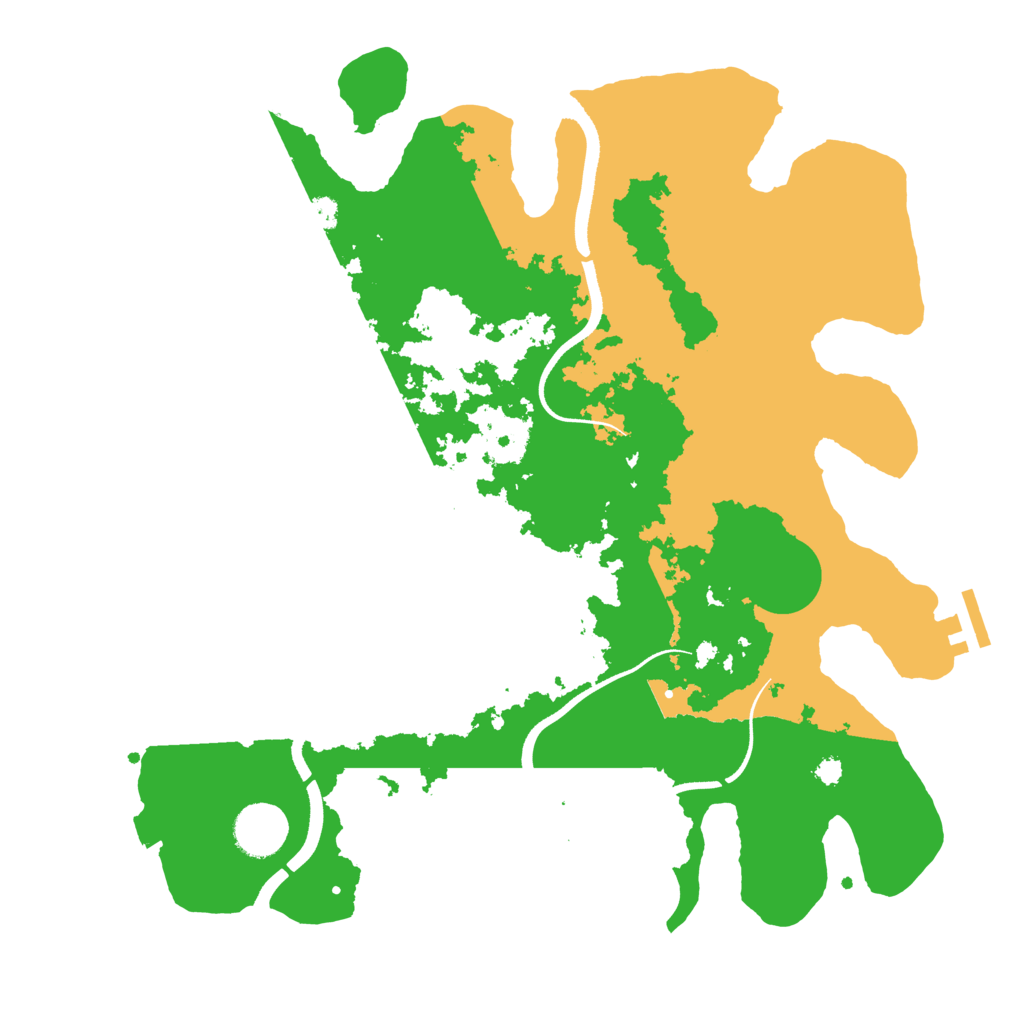Biome Rust Map: Procedural Map, Size: 3500, Seed: 230422300