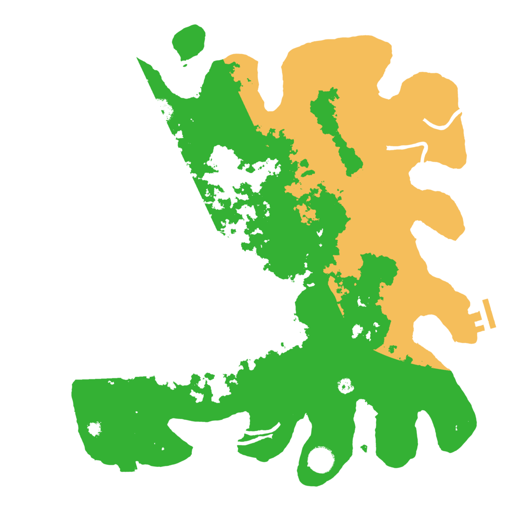 Biome Rust Map: Procedural Map, Size: 3500, Seed: 230422300