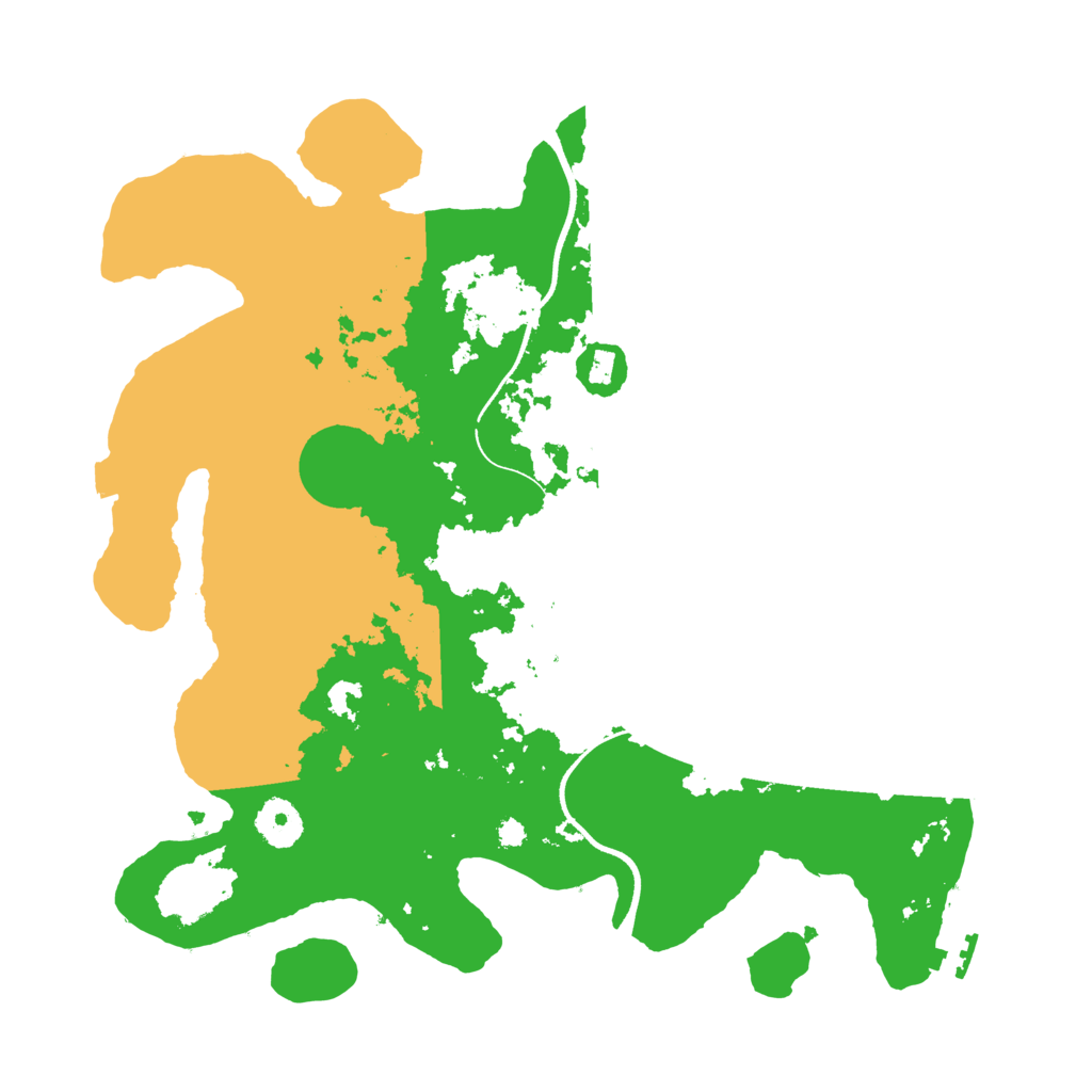 Biome Rust Map: Procedural Map, Size: 3500, Seed: 153510870