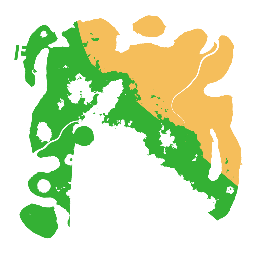 Biome Rust Map: Procedural Map, Size: 3500, Seed: 354314429