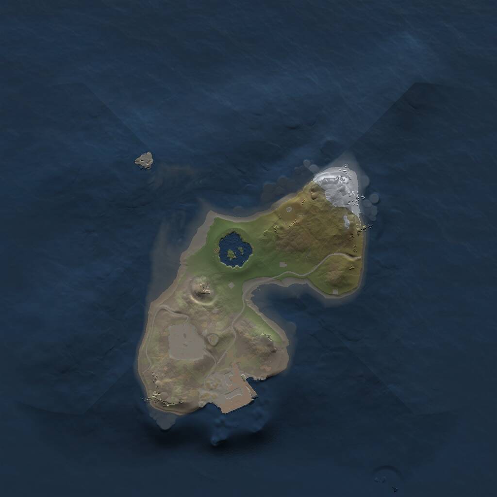 Rust Map: Procedural Map, Size: 1500, Seed: 13371339, 1 Monuments