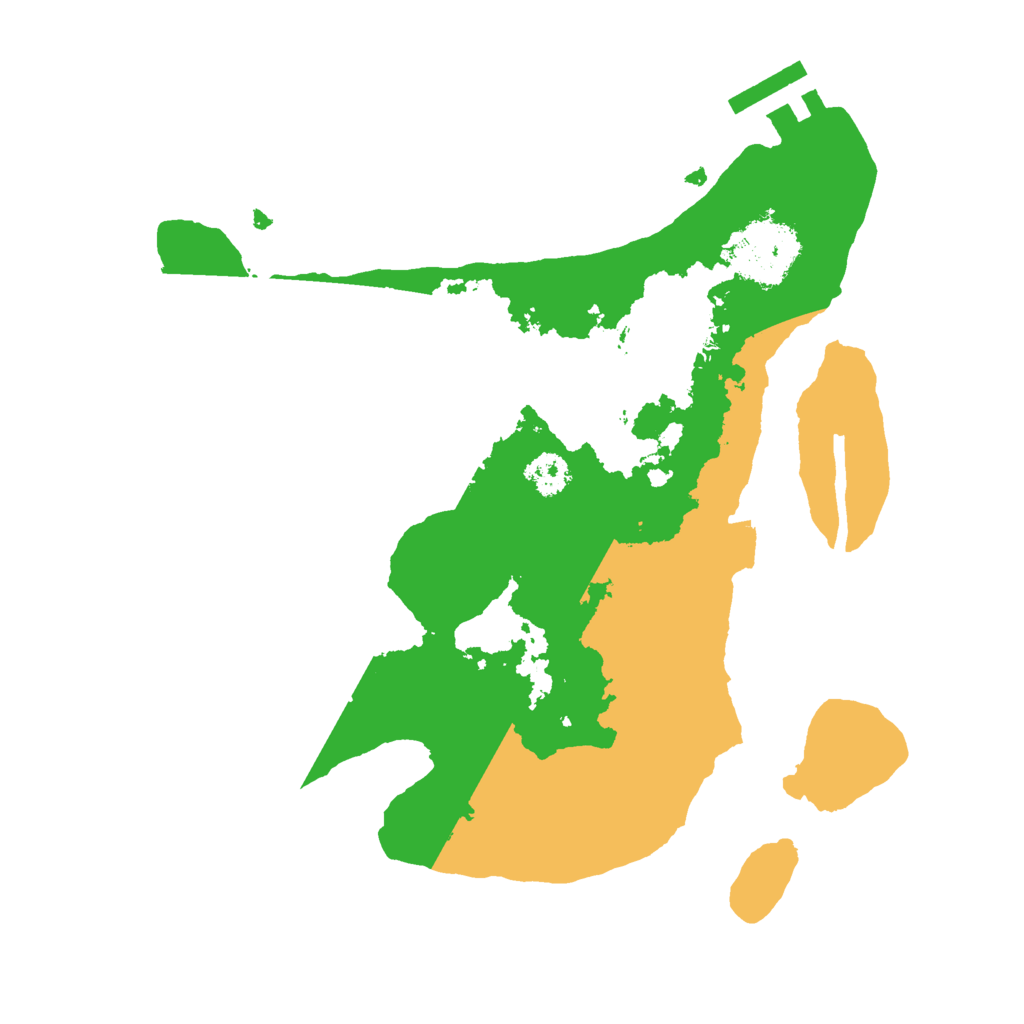 Biome Rust Map: Procedural Map, Size: 2500, Seed: 5043255