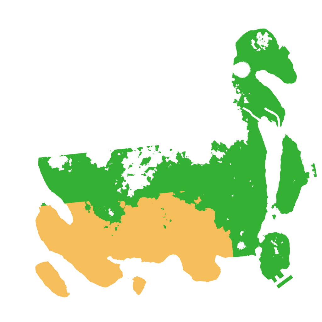 Biome Rust Map: Procedural Map, Size: 3600, Seed: 8579