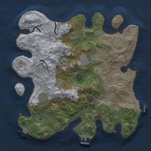 Thumbnail Rust Map: Procedural Map, Size: 3500, Seed: 1166281956, 15 Monuments