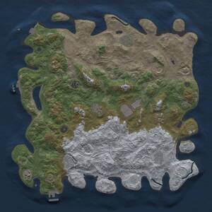 Thumbnail Rust Map: Procedural Map, Size: 4500, Seed: 846528097, 17 Monuments