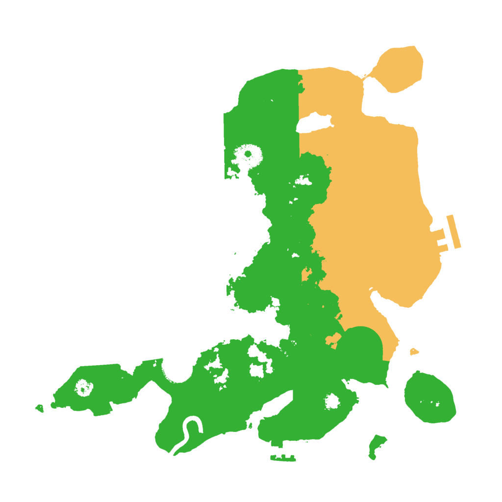 Biome Rust Map: Procedural Map, Size: 3000, Seed: 879775449