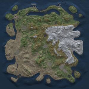 Thumbnail Rust Map: Procedural Map, Size: 4300, Seed: 1508557417, 17 Monuments