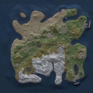 Thumbnail Rust Map: Procedural Map, Size: 3000, Seed: 4574575, 13 Monuments