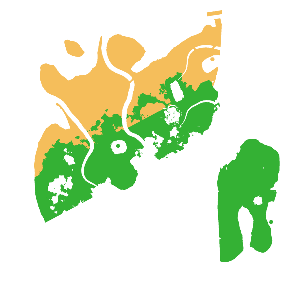 Biome Rust Map: Procedural Map, Size: 3000, Seed: 4574575