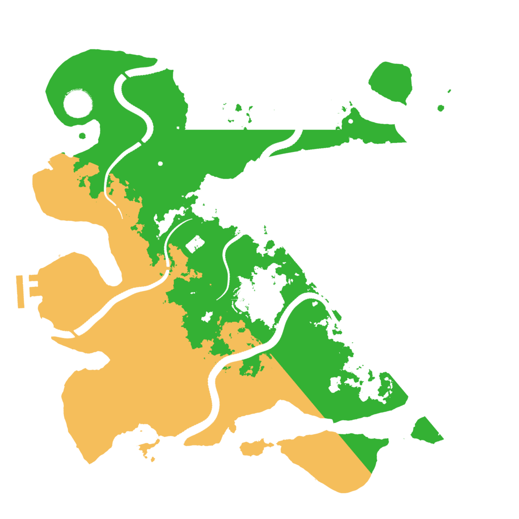 Biome Rust Map: Procedural Map, Size: 3200, Seed: 1615630600