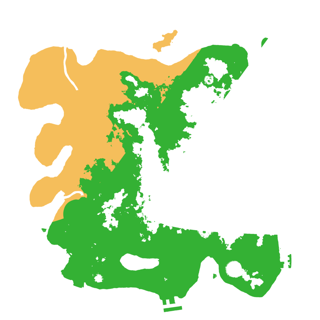 Biome Rust Map: Procedural Map, Size: 3500, Seed: 148332227