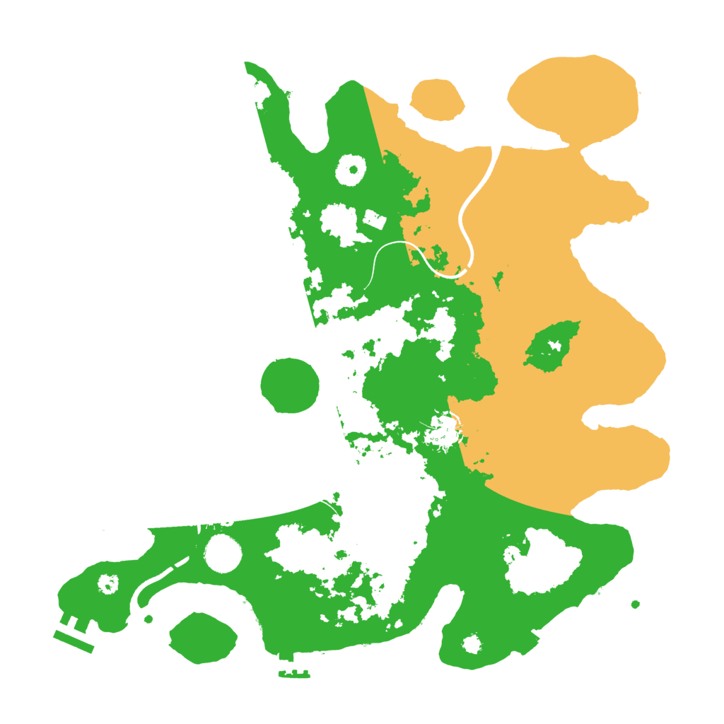 Biome Rust Map: Procedural Map, Size: 3500, Seed: 927547033