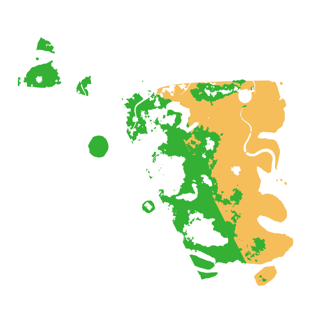 Biome Rust Map: Procedural Map, Size: 4300, Seed: 36345234
