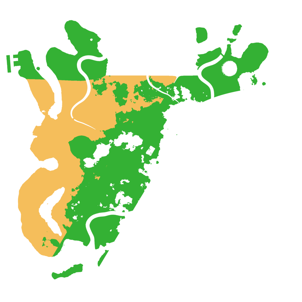 Biome Rust Map: Procedural Map, Size: 3500, Seed: 4885741