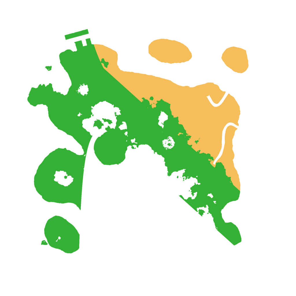 Biome Rust Map: Procedural Map, Size: 2500, Seed: 75381847