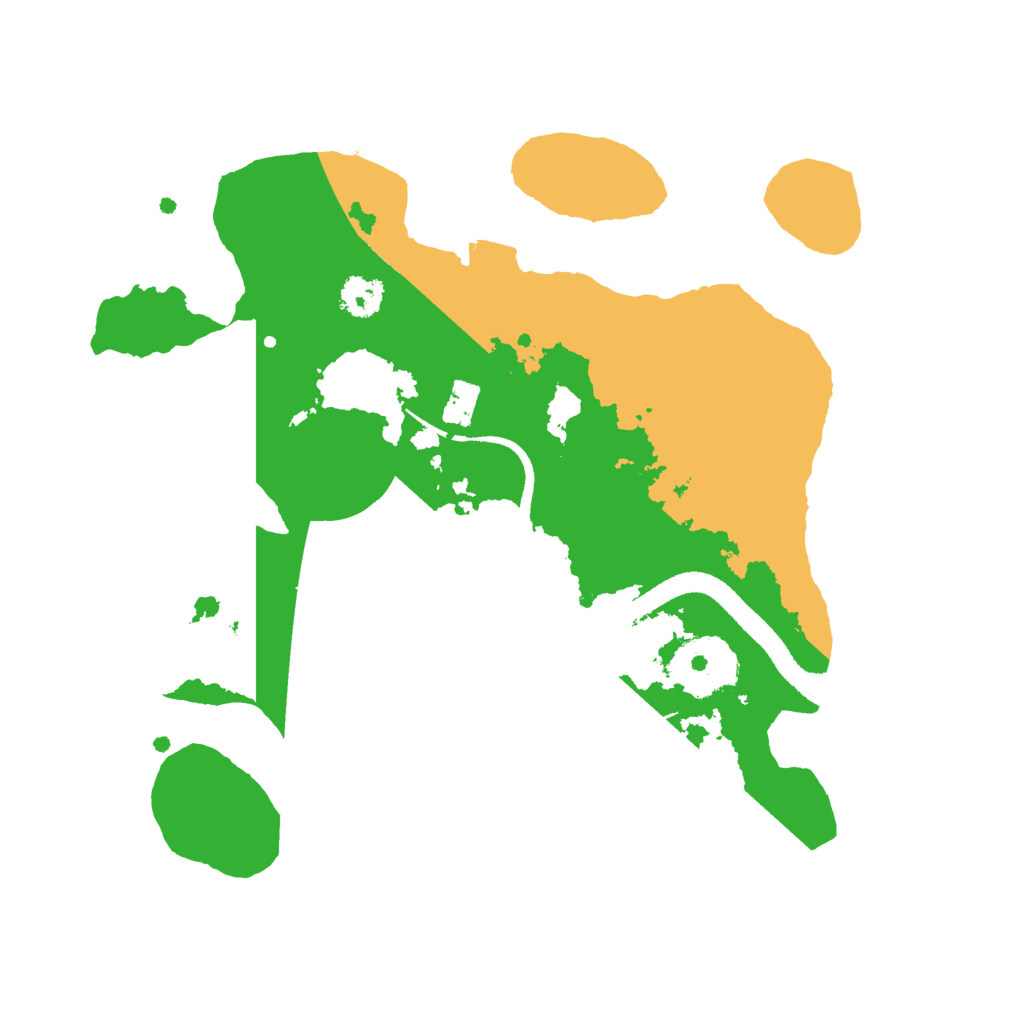 Biome Rust Map: Procedural Map, Size: 2500, Seed: 75381847