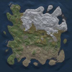 Thumbnail Rust Map: Procedural Map, Size: 4000, Seed: 896561654, 16 Monuments