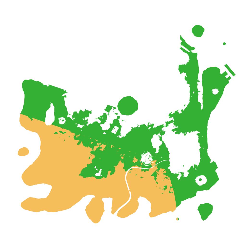Biome Rust Map: Procedural Map, Size: 3500, Seed: 543249720
