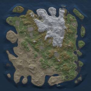 Thumbnail Rust Map: Procedural Map, Size: 4250, Seed: 1064968561, 16 Monuments